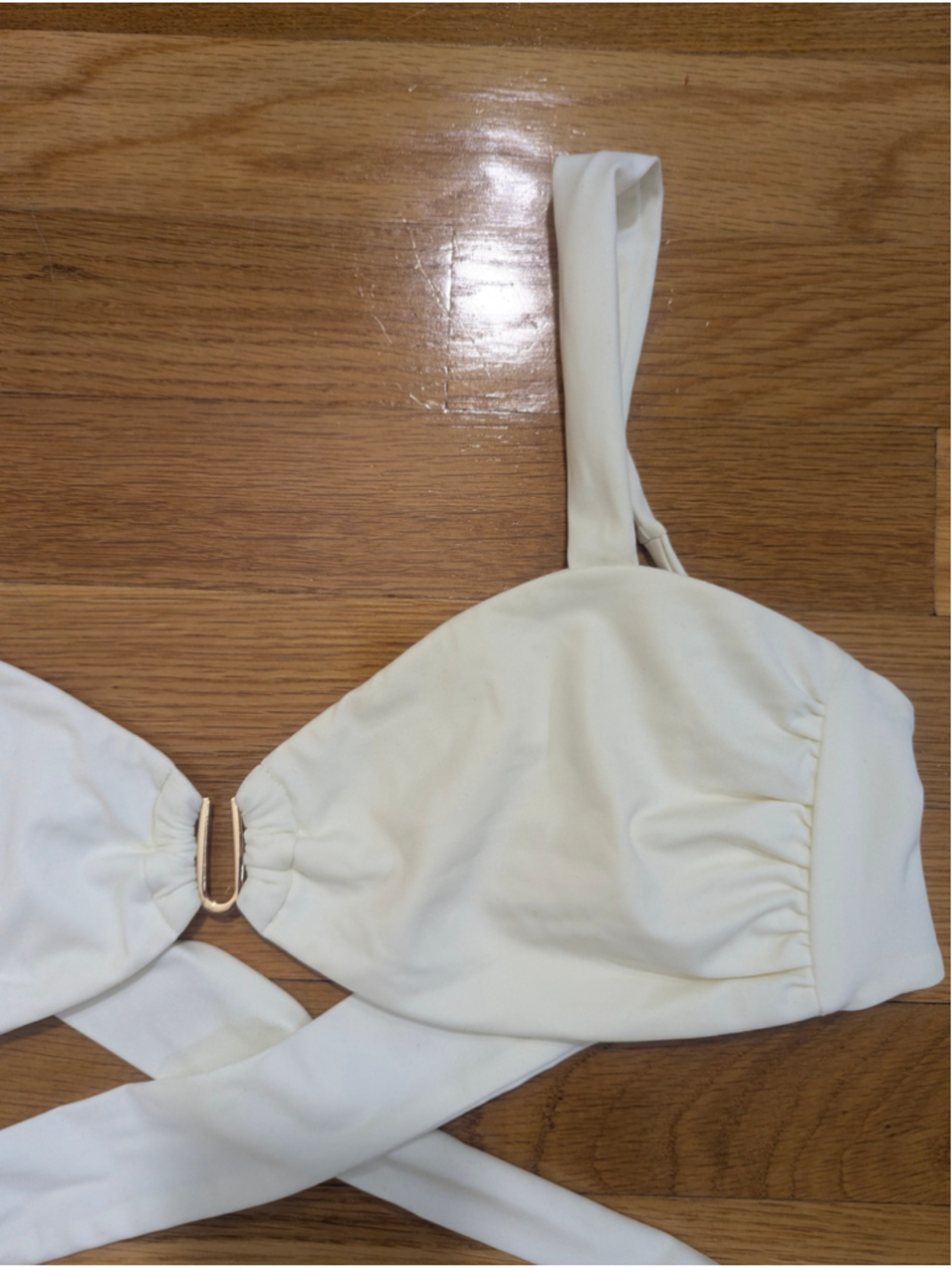 Away That Day Bikini Top Medium Ivory White - Picture 4 of 6